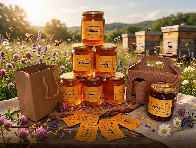 Vasetto di miele millefiori Passione Api 2026
